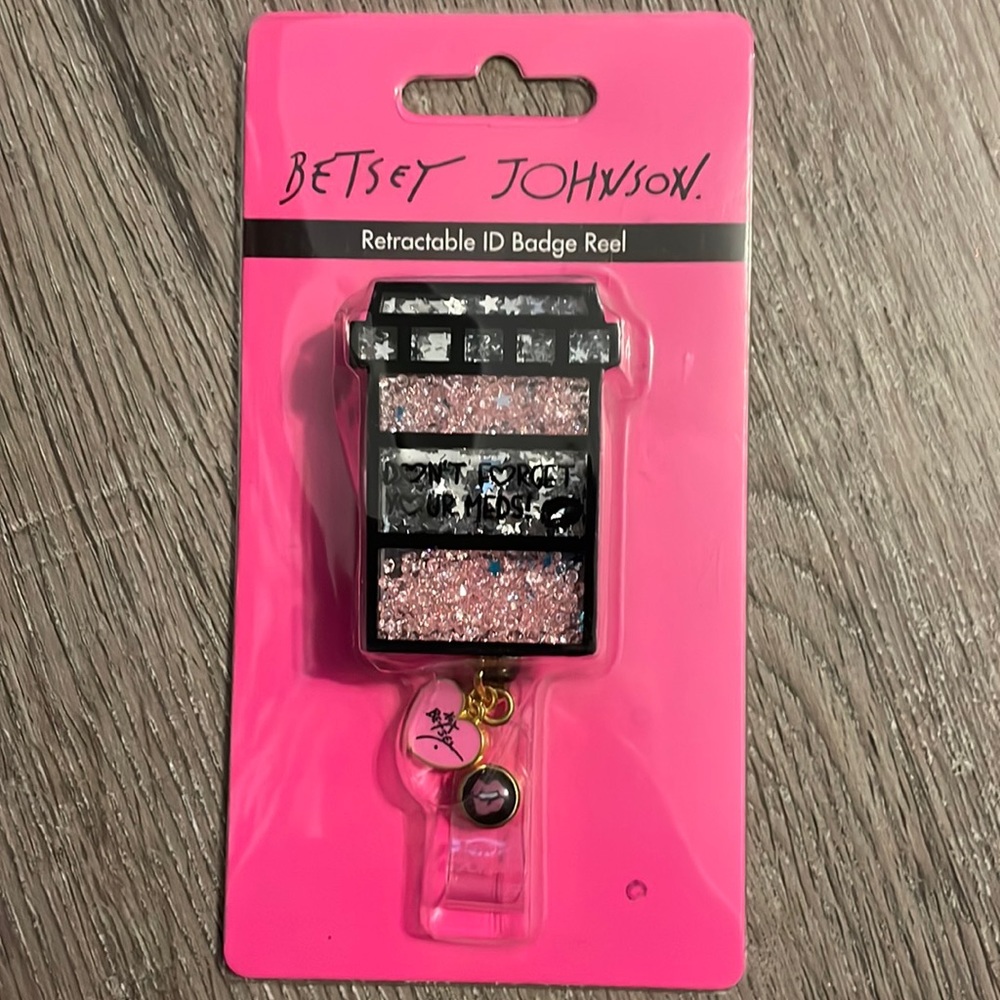 Betsey Johnson Badge Reel